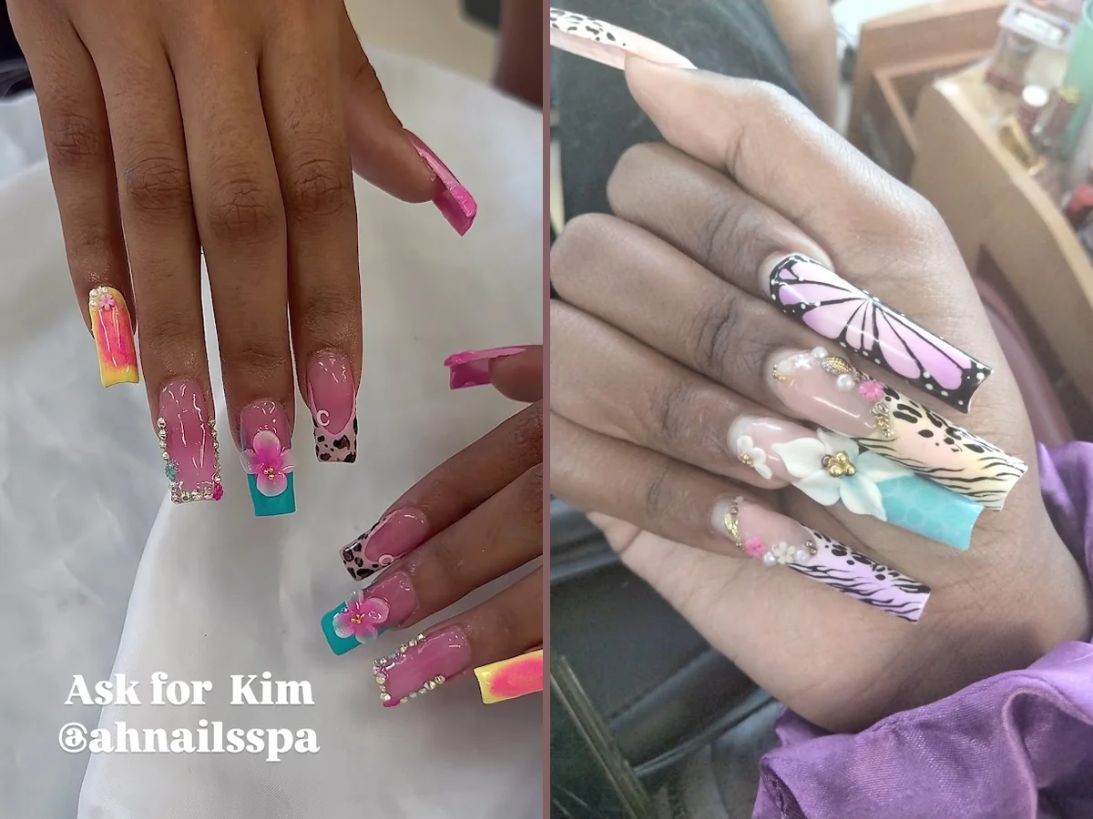 Clean salon chairs and manicure tools